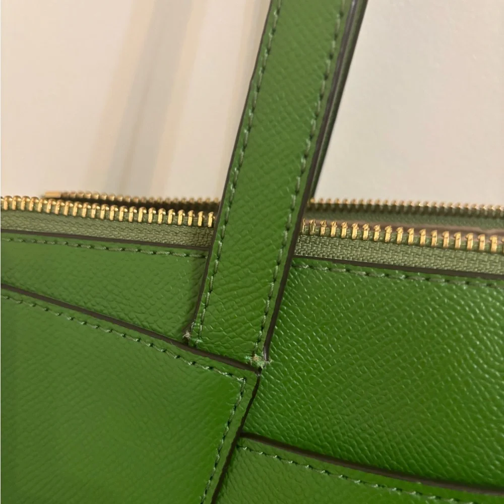 MICHAEL Michael Kors Maddie Green Leather Tote Bag